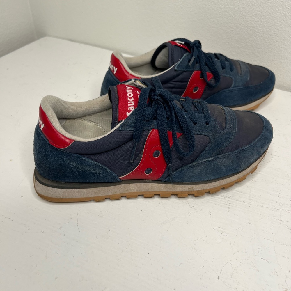 Saucony Jazz Low Pro Men's Blue and Red Sneakers size 7.5